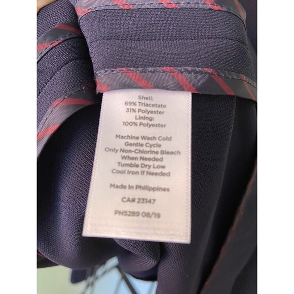 TALBOTS WOMAN 18 W navy blue career clasp front blazer NWT $239 - Picture 2 of 5